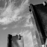 Wells Fargo Buildings Downtown Fort Worth Black and White Square Wells Fargo Buildings Downtown Fort Worth black and white