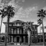 Ashton Villa Black and White Square Ashton Villa black and white