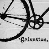 Galveston Texas Black and White Square Galveston Texas black and white