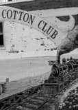 Magnolia Cotton Club Mural Black and White Vertical Magnolia Cotton Club Mural black and white