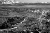 Colorado River In Grand Canyon Black and White Horizontal Colorado River In Grand Canyon black and white