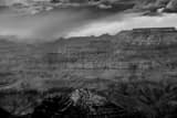 Snow Falls On North Rim Grand Canyon Black and White Horizontal Snow Falls On North Rim Grand Canyon black and white