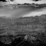 Snow Falls On North Rim Grand Canyon Black and White Square Snow Falls On North Rim Grand Canyon black and white