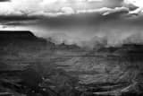 Snow Squall In Grand Canyon Black and White Horizontal Snow Squall In Grand Canyon black and white