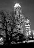 Continental Airlines Building Black and White Vertical Continental Airlines Building black and white