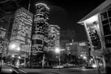 Downtown Houston Texas Black and White Horizontal Downtown Houston Texas black and white