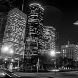 Downtown Houston Texas Black and White Square Downtown Houston Texas black and white