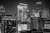 Houston Cityscape Black and White Horizontal Houston Cityscape black and white