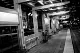 Houston Light Rail Station Black and White Horizontal Houston Light Rail Station black and white
