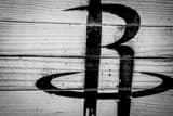 Houston Rockets R Black and White Horizontal Houston Rockets R black and white