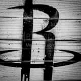 Houston Rockets R Black and White Square Houston Rockets R black and white