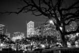 Houston Skyline From Root Square Black and White Horizontal Houston Skyline From Root Square black and white