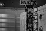 Majestic Metro Theater Black and White Horizontal Majestic Metro Theater black and white