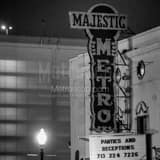 Majestic Metro Theater Black and White Square Majestic Metro Theater black and white