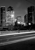 The Houston Skyline Black and White Vertical The Houston Skyline black and white