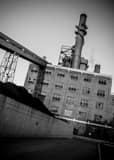 Citizens Thermal Power Plant Black and White Vertical Citizens Thermal Power Plant black and white