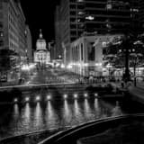 Indiana Statehouse Building Black and White Square Indiana Statehouse Building black and white