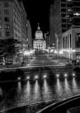 Indiana Statehouse Building Black and White Vertical Indiana Statehouse Building black and white