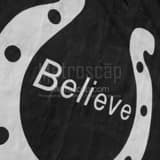 Indianapolis Colts Believe Mural Black and White Square Indianapolis Colts Believe Mural black and white