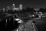Indy Skyline Black and White Horizontal Indy Skyline black and white