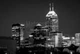 Indy Skyline Black and White Horizontal Indy Skyline black and white