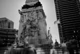 Monument Circle Black and White Horizontal Monument Circle black and white