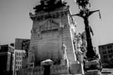 North Side Soldiers Sailors Monument Black and White Horizontal North Side Soldiers Sailors Monument black and white