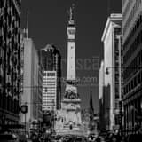 Soldiers And Sailors Monument From Meridian Street Black and White Square Soldiers And Sailors Monument From Meridian Street black and white