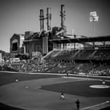 Victory Field Citizens Thermal Power Plant Black and White Square Victory Field Citizens Thermal Power Plant black and white