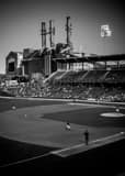 Victory Field Citizens Thermal Power Plant Black and White Vertical Victory Field Citizens Thermal Power Plant black and white