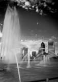 Jacksonville City Skyline Friendship Fountain Black and White Vertical Jacksonville City Skyline Friendship Fountain black and white