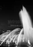 Jacksonville Skyline Friendship Fountain Black and White Vertical Jacksonville Skyline Friendship Fountain black and white