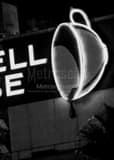 Maxwell House Neon Sign Black and White Vertical Maxwell House Neon Sign black and white