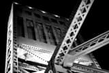 Trusses Main Street Draw Bridge Black and White Horizontal Trusses Main Street Draw Bridge black and white