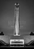 WW1 Memorial Museum Black and White Vertical WW1 Memorial Museum black and white