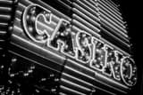 Casino Neon Sign Black and White Horizontal Casino Neon Sign black and white