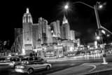 Las Vegas Blvd New York Skyline Black and White Horizontal Las Vegas Blvd New York Skyline black and white