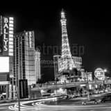 Paris Hotel Flamingo Road Black and White Square Paris Hotel Flamingo Road black and white