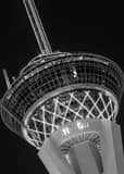 Top Of Stratosphere Black and White Vertical Top Of Stratosphere black and white