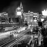 Traffic Vegas Strip Black and White Square Traffic Vegas Strip black and white