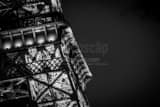 Vegas Eiffle Tower Black and White Horizontal Vegas Eiffle Tower black and white