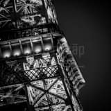 Vegas Eiffle Tower Black and White Square Vegas Eiffle Tower black and white