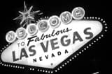 Vegas Sign Black and White Horizontal Vegas Sign black and white