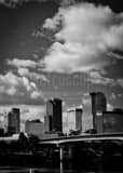 Downtown Little Rock Arkansas Skyline Black and White Vertical Downtown Little Rock Arkansas Skyline black and white