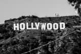 The Hollywood Sign black and white Photography Horizontal The Hollywood Sign black and white Photography