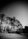 Laguna Beach Skyline Black and White Vertical Laguna Beach Skyline black and white