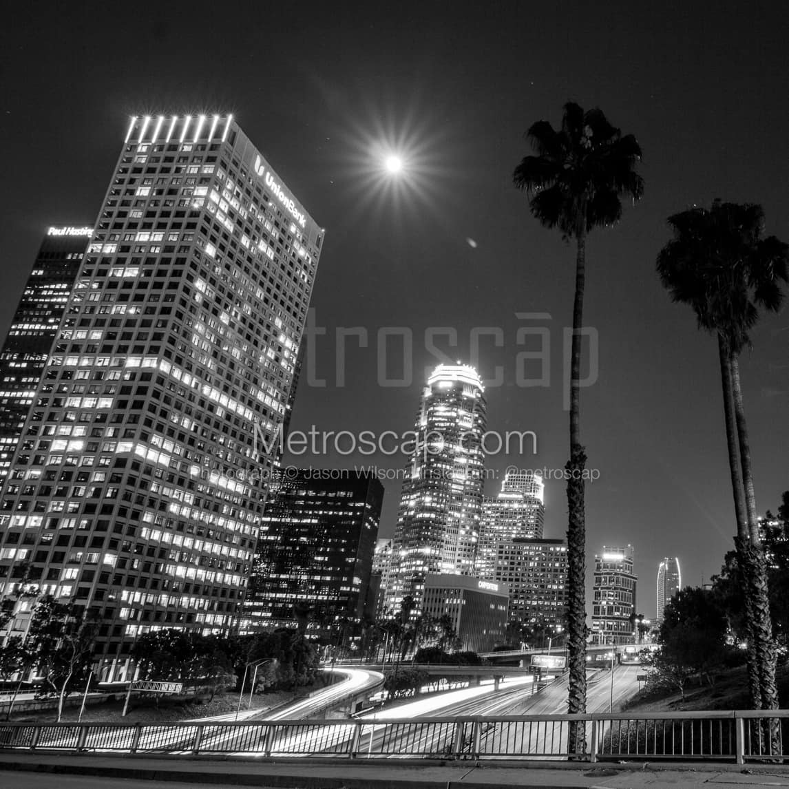 Downtown La Black and White Photos