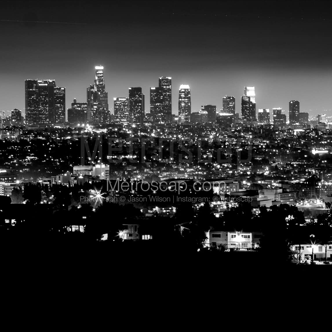 Downtown La Black and White Photos