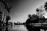 Los Angeles Skyline Echo Park Glendale Blvd Black and White Horizontal Los Angeles Skyline Echo Park Glendale Blvd black and white
