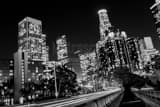 Los Angeles Skyline Us Bank Building Bank America Building Black and White Horizontal Los Angeles Skyline Us Bank Building Bank America Building black and white